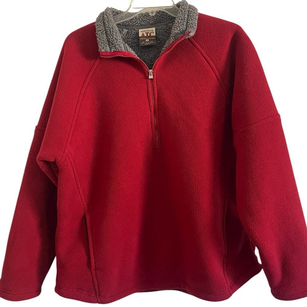 Adirondack ATC 1/4 Zip Fleece Pullover Sweater Mens Size Large - Picture 2 of 7